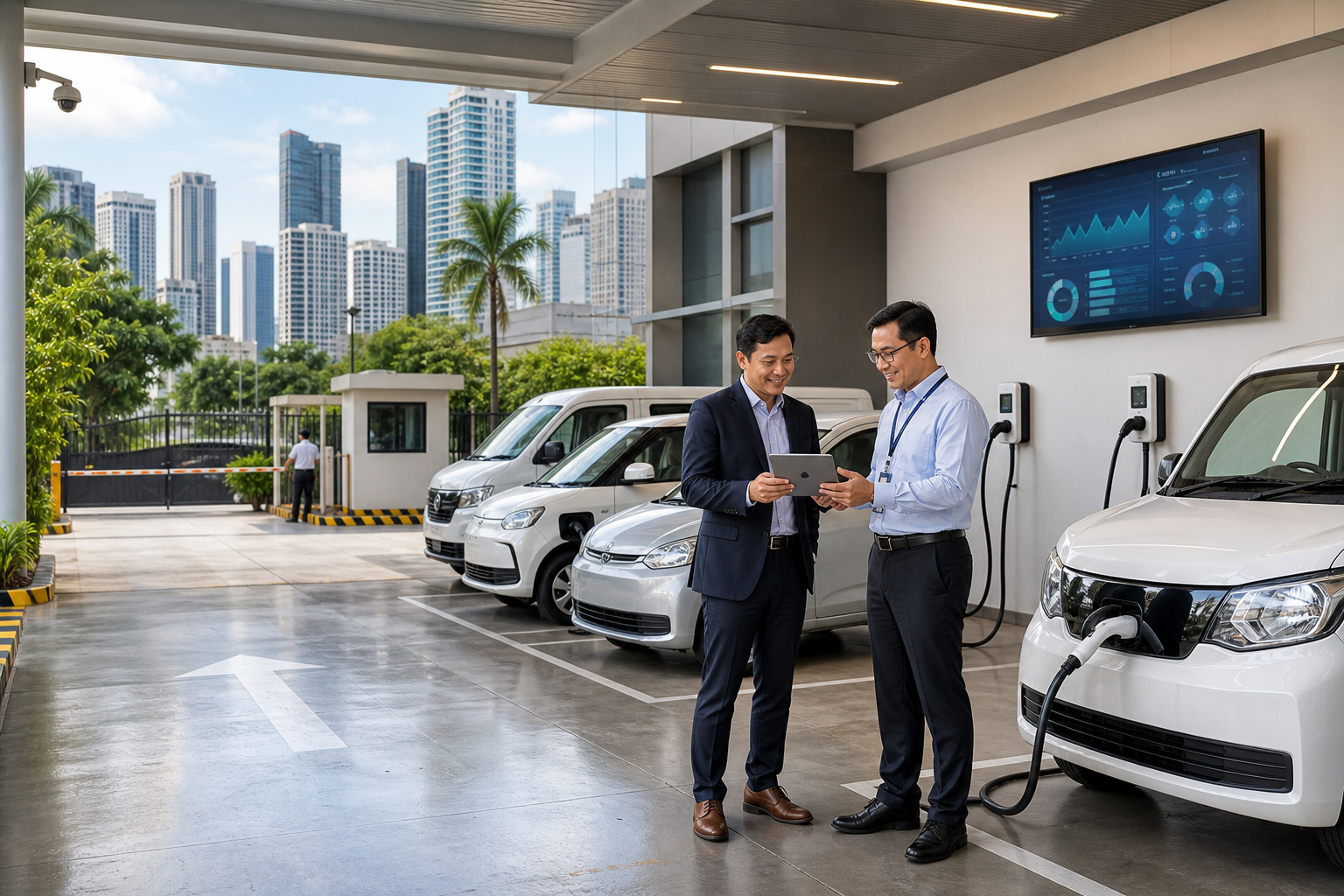 Office and fleet EV charging for business cost control